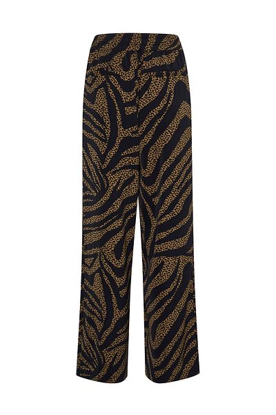 Karen by Simonsen Pantaloni din material textil pentru femei 10104284 Maro, Negru