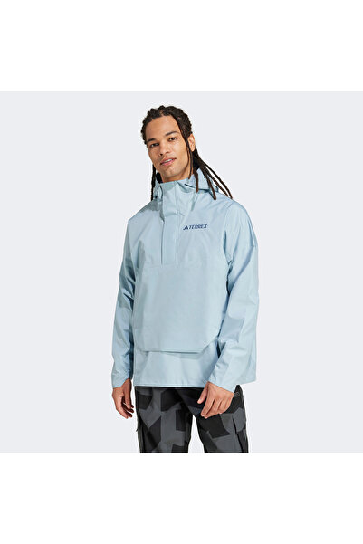 adidas معطف Terrex Xploric 2.5l Climaproof Anorak للرجال باللون الرمادي للاست...