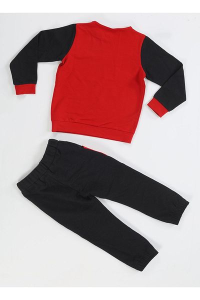 Casabony Boy's Red Robotic Tracksuit Set