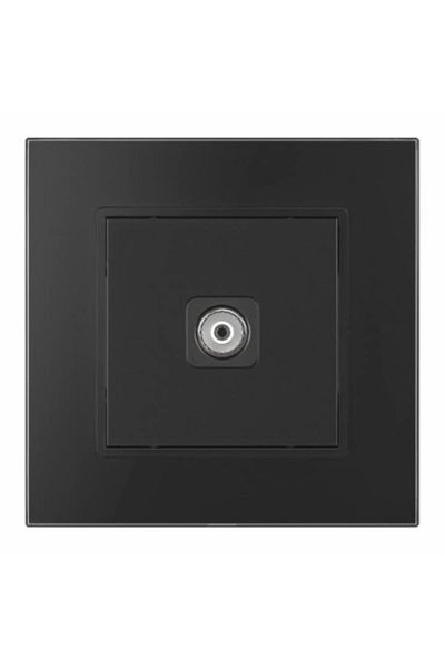 Spin Priza TV cu rama din sticla neagra