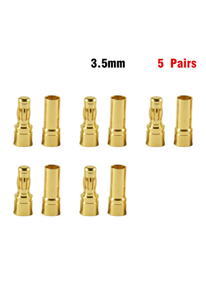 Choice 5 pairs 3.5mm 9IMOD 5/10Pair RC Bullet Connectors 2/3/3.5/4.0/5/5.5/6/8mm Male Female Banana Bullet