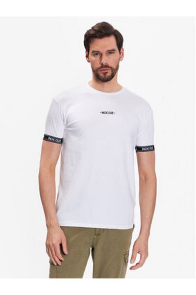 Indicode Tricou bărbătesc Zayn 40-880 Alb
