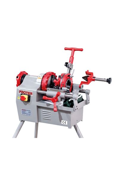 Proter Pr 2002 Pro 2'' Tezgah Tipi Pafta Makinesi 1000 Watt Çapak Alma Aparatlı