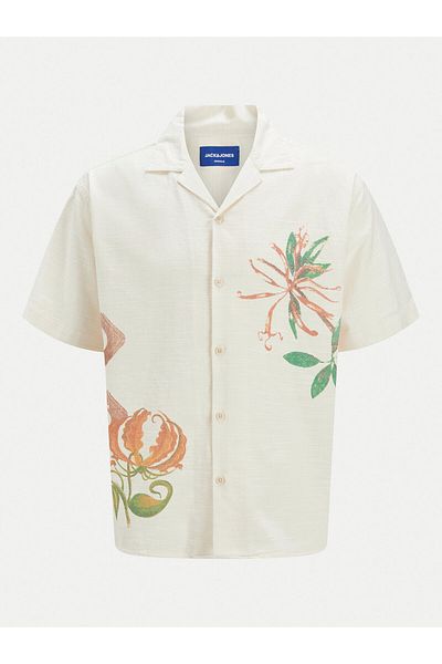 Jack & Jones jack jones Mens Shirt 12271108 Ecru
