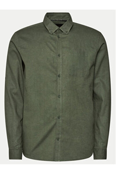 Indicode Men's Shirt INGlobe 20-315 Green