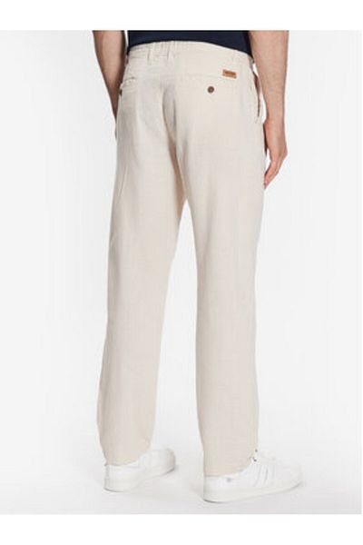 Indicode Pantaloni din material textil Clio 60-301 pentru bărbați, bej