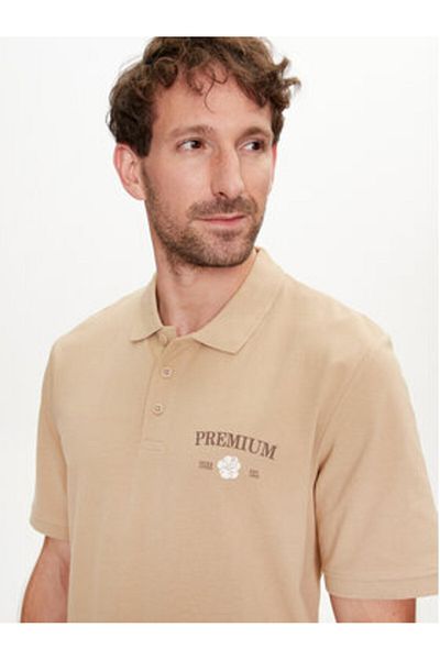 Jack & Jones Tricou polo pentru bărbați Jack Jones 12259678 Maro