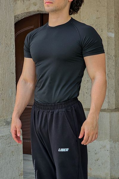 Liber Μπλουζάκι Basic Compression (ΜΑΥΡΟ)