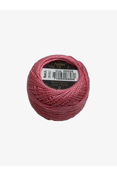 Yiğit Kumaş Embroidery Thread (Etamine Thread) Anchor Brand No:8 Color 26