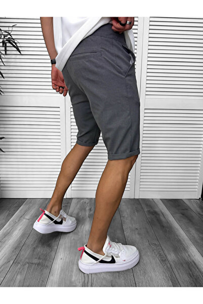 dehaine Shorts, for men, plain, casual, gray, 13168