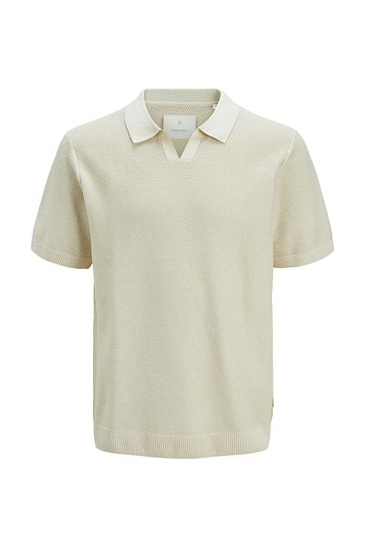 Jack & Jones Tricou polo pentru bărbați Jack Jones 12273012 Bej