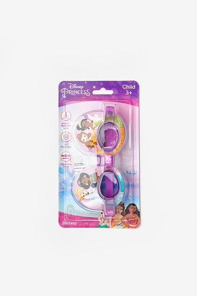 Le Mabelle Pink Princess Themed Girl's Swimming Goggles