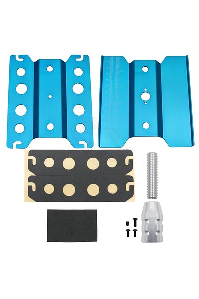 Choice blue Metal Repair Station Work Stand Assembly Platform for 1/10 1/8 1/12 RC Car TRX-4 Axial SCX10 II