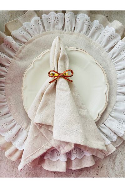 HOME OF BLOSSOM 2 Pieces Ribbon Model Napkin Ring