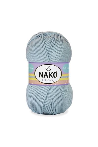 NAKO Elit Baby Anti-pilling Νήματα πλεξίματος χειρός 100 gr Χρώμα 12408 Ανοιχτό τζιν