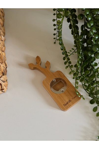 BUCOLIC Leaf Figured Bamboo Bottle Opener – Magnetic