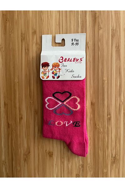 Öztürk Baleks Children's Sock. Pattern: 167. 9 Age 31-33 Number. 1 Pair.