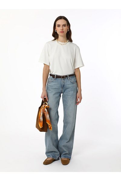 Refka Γυναικείο T-Shirt Soft Touch Comfortable Fit - Ecru - Refka Exclusive