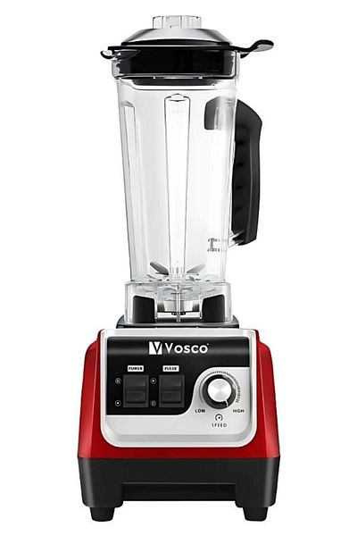 vosco Red 2000W Bar Blender Manual - 2 Pack with Ice Crusher 2Lt