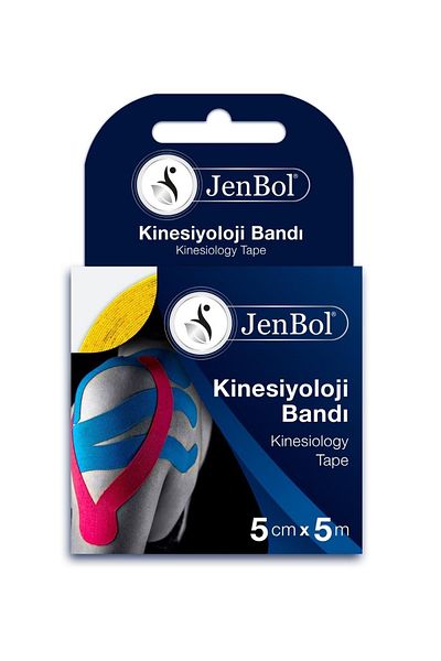 Jenbol Kinesiology Tape Pain Tape 5 cm X 5 m - Yellow