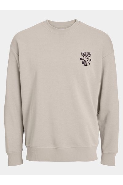 Jack & Jones jack jones Mens Sweatshirt 12249455 Beige