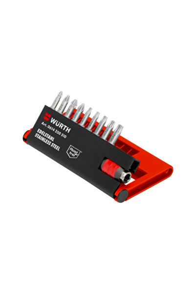 Würth Bits Uç Seti Paslanmaz Çelik 1/4 10 Parça