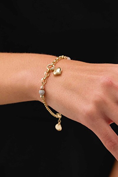 FERMAS KUYUMCULUK 14 Ayar Kalpli Charm Doch Altın Bileklik