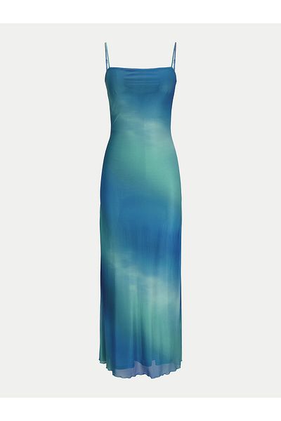 JJXX Rochie de vară pentru femei 12270988 albastră