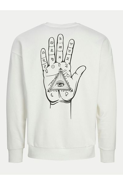 Jack & Jones jack jones Mens Sweatshirt 12257735 White