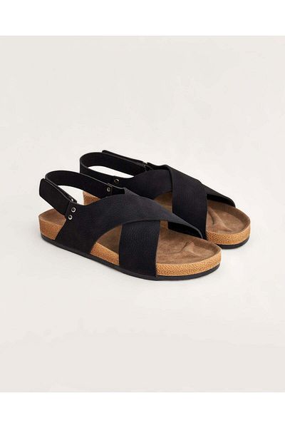 Chirpy Men's Side Banded Cross Suede Summer Sandals