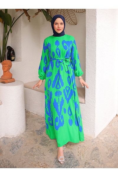 SAHRA BUTİK Φόρεμα Hijab - Πράσινο - SAHRA BUTIK