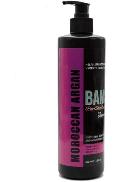 BAMS POP SKIN CULTURE BAMS | Moroccan Argan Shampoo | Nourishing & Repairing Hair Cleanser for Smooth, Shiny Hair, for All