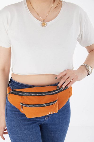 TOFİSA Brick Color Women's Waist Bag - 25660