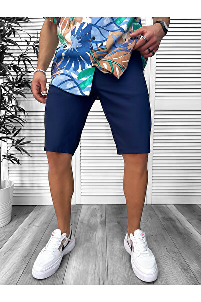 dehaine Men's casual shorts, blue, 13058