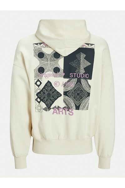 Jack & Jones jack jones Mens Sweatshirt 12263036 Ecru