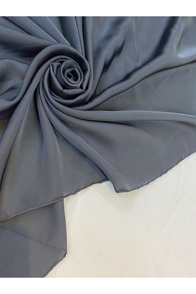 Yiğit Kumaş Thin Soft Satin Fabric Anthracite