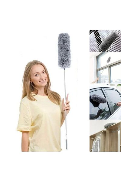 LiderGlobal Telescopic Bendable Corner Dusting Tassel Giant Size 280 cm