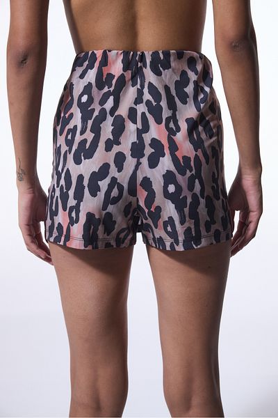 Penti Leopard Patterned Clove Shorts Skirt