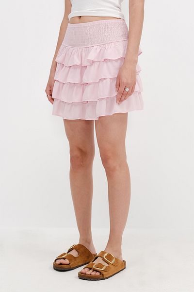 Addax Frilly Mini Skirt E17027-L1
