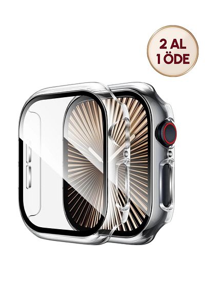 PSGT 2Pcs Apple Watch Compatible 7 8 45mm Case Case and Screen Protector 360 Full Protection Cover