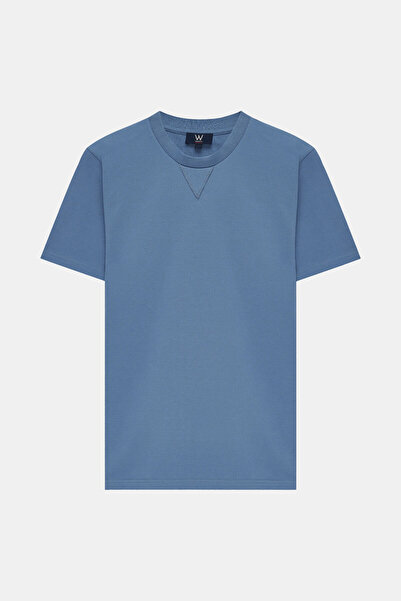 W Collection Blue Crew Neck T-Shirt