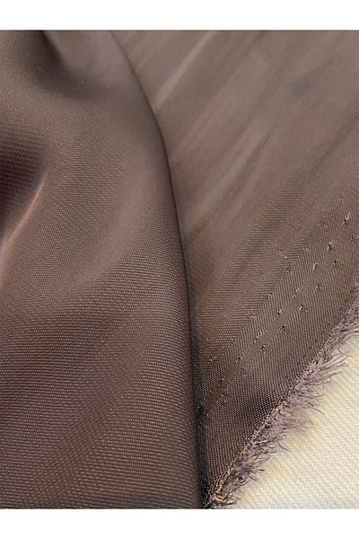 Yiğit Kumaş Brown Silk Satin Fabric