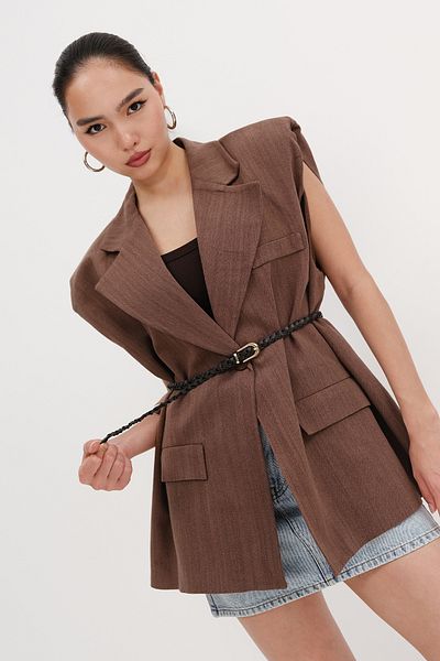 Addax Padded Belted Vest C7513-Y14