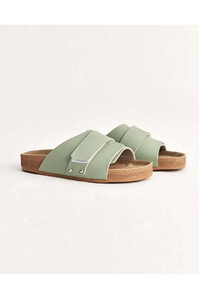 Chirpy Women's Summer Wide Single Strap Casual Slippers
