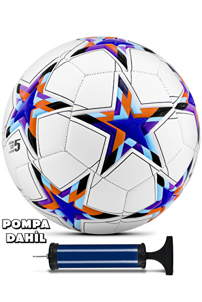 Ozsport Orijinal Futbol Topu Şampiyonlar Ligi Pompalı Sert Zemin Halı Saha Fu...