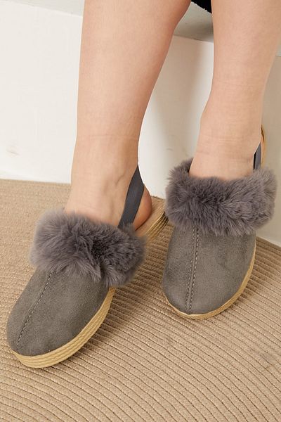 TOFİSA Women's Smoked Elastic Slippers - 26396