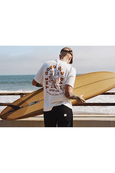 The Champ Clothing Ανδρικό μπλουζάκι με λαιμόκοψη The Good Old Day με στάμπα Oversize