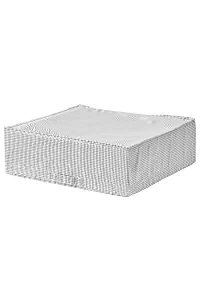 IKEA Cutie de depozitare pliabilă Dimensiune 55x51x18 Cm Culoare alb-gri