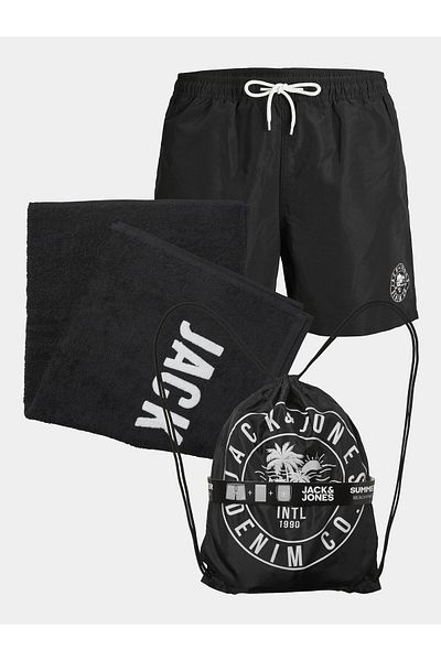 Jack & Jones Jack Jones Pantaloni scurți de baie pentru bărbați 12249449 Negri
