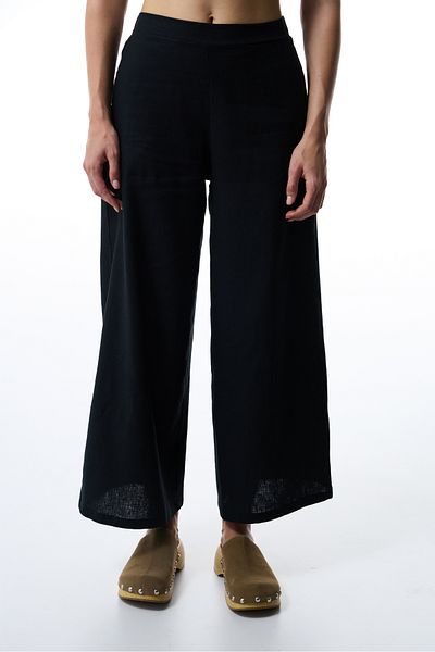 Penti Black Luna Linen Trousers